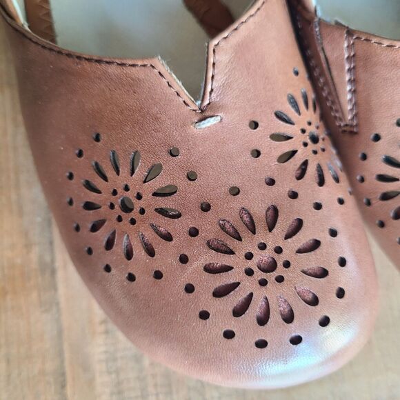 Josef Seibel Fiona 45 Womens 37 Brown Leather Flat SAMPLE US 6-6.5 - Picture 2 of 7